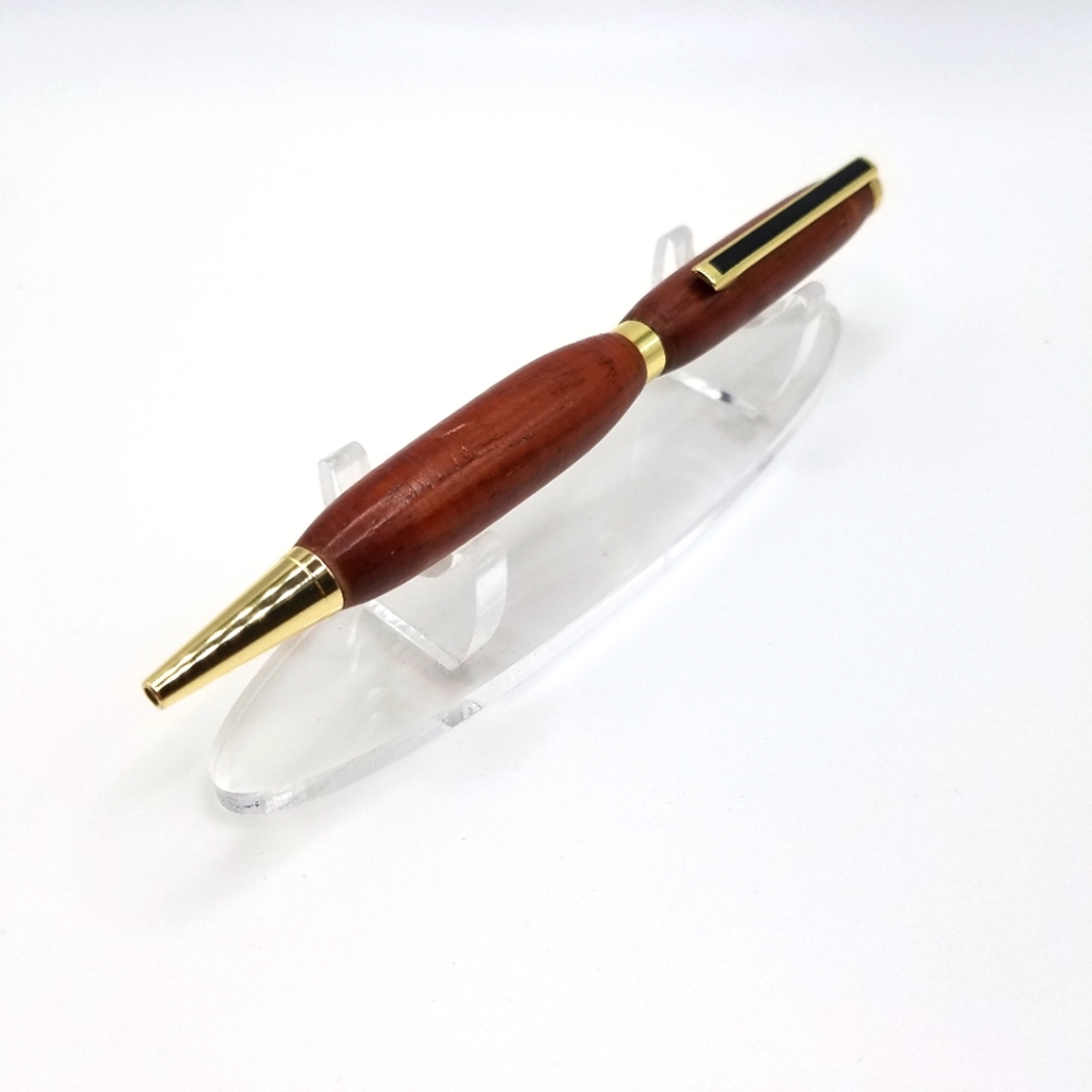 Hand Crafted Cherry Wood and Chrome Fittings Writing Pen